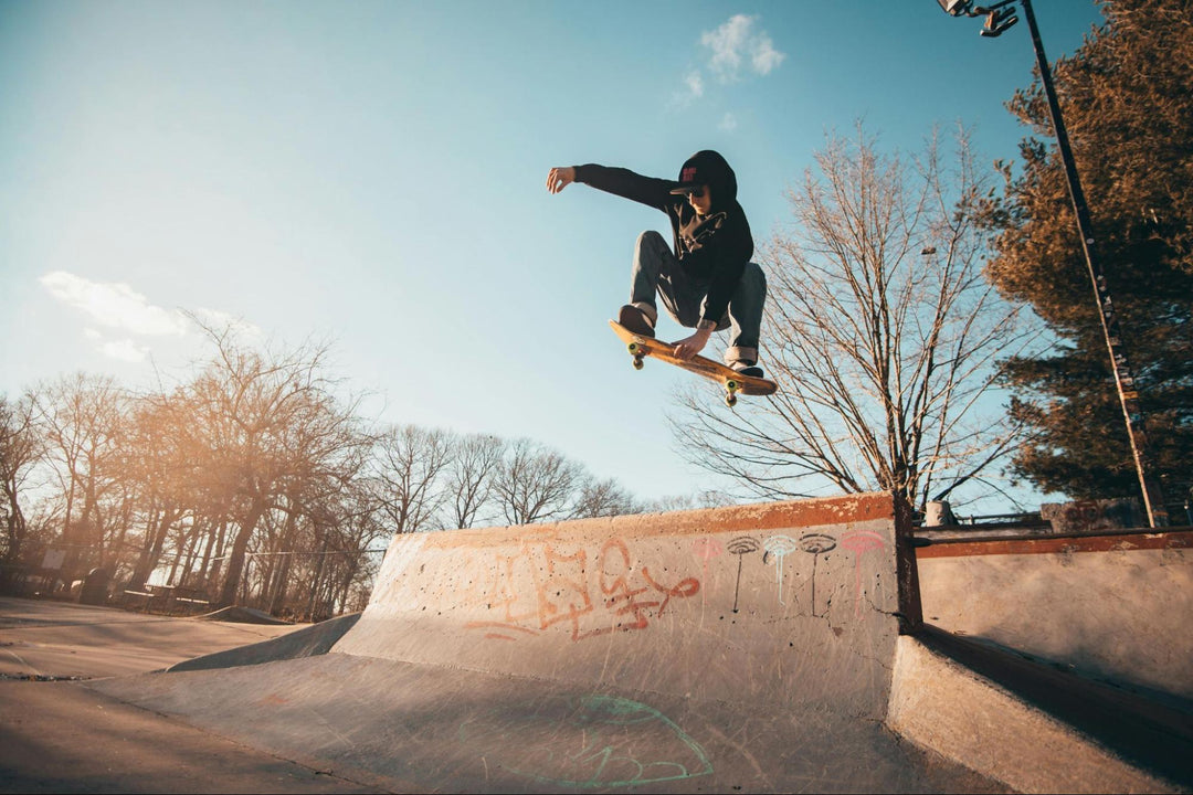 Skateboarder on Ramp