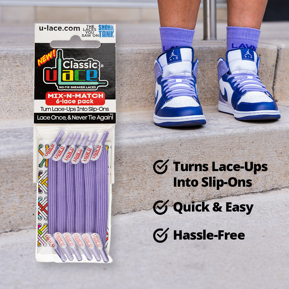 Pastel Purple No Tie Shoelaces - Slims | uLace